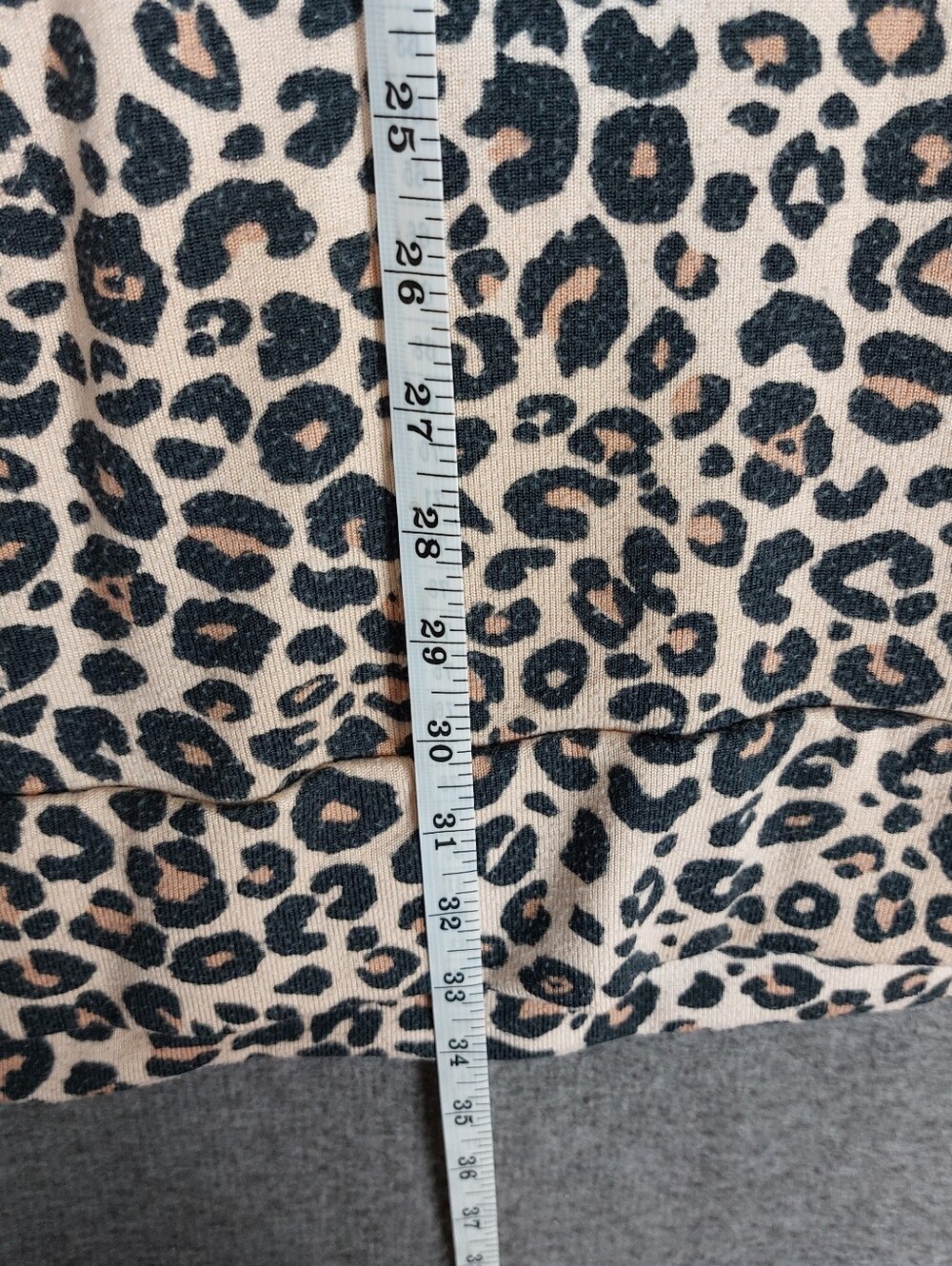 SIMPLY VERA WOMENS TAN LEOPARD ANIMAL PRINT 3/4 SLEEVE LOUNGE DRESS NIGHT GOWN L - Picture 6 of 10